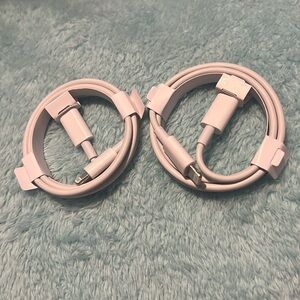 USB C to lightning iPhone charger bundle.